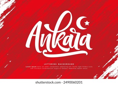 ankara lettering background vector design