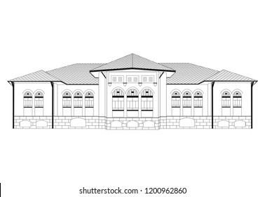 Ankara old council Vector Draw