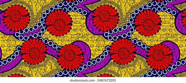 Ankara seamless pattern, straight lines and curves, textile art, tribal abstract, geometrics shape image, background, fashion artwork for Fabric print, clothes, scarf, shawl, carpet