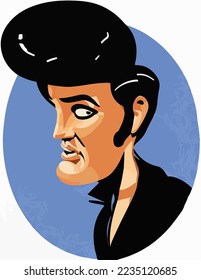 24 Elvis Presley Portrait Stock Vectors, Images & Vector Art | Shutterstock