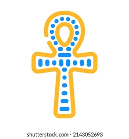 ankh decoration color icon vector. ankh decoration sign. isolated symbol illustration