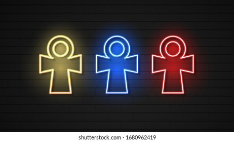 Ankh Or Egyptian Symbol Of Life Flat Vector Icon For Apps And Websites
