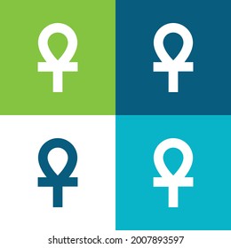 Ankh Flat four color minimal icon set