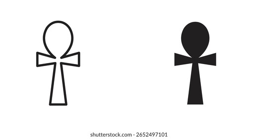 Ícone Ankh Design Illustrations. ícones da Web editáveis