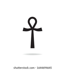 Ankh icon design isolated on white background. Vector illustration