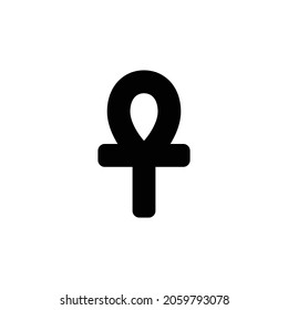 ankh Icon. Flat style design isolated on white background. Vector illustration
