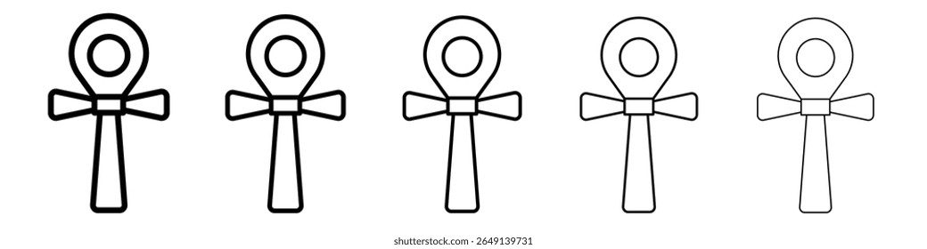 Ankh ícone ilustração simples logotipo arte