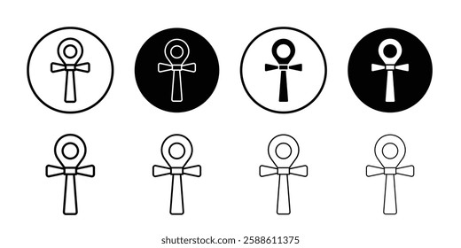 Ankh icon Simple outline vector logo