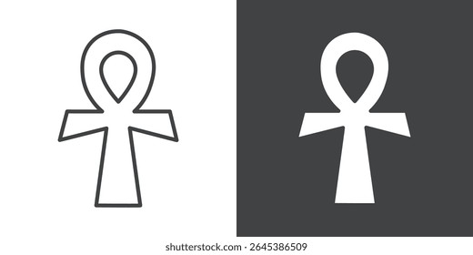 ankh icon symbol illustration logo