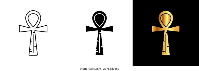 The Ankh icon symbolizes life, immortality, and eternal wisdom in ancient Egyptian culture.