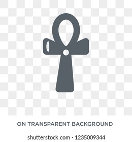 Ankh icon. Trendy flat vector Ankh icon on transparent background from Religion collection. 