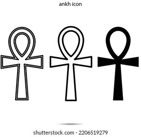 ankh icon vector illustration graphic on background