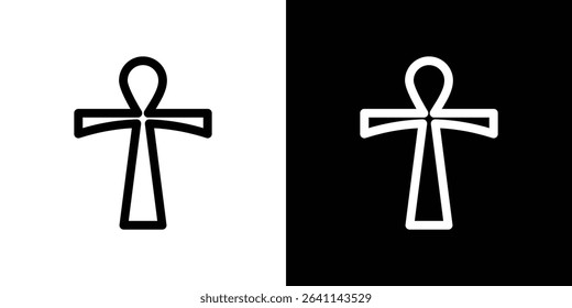 Ankh icon vector simple element illustration editable