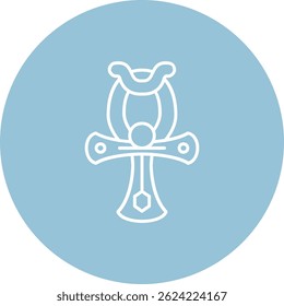 Ankh Line vector Icon Design