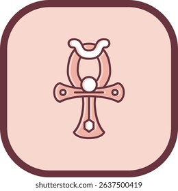 Ankh Line vector Icon Design