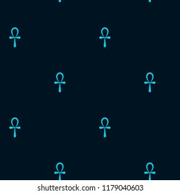 Ankh seamless vector pattern