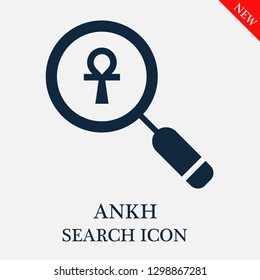 Ankh search icon. Editable Ankh search icon for web or mobile.