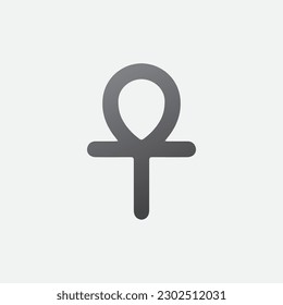 Ankh Symbol Icon Vector Illustration