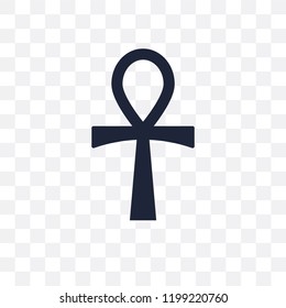 Ankh transparent icon. Ankh symbol design from Religion collection. Simple element vector illustration on transparent background.