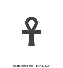 Ankh vector icon. filled flat sign for mobile concept and web design. Egyptian cross simple solid icon. Symbol, logo illustration. Pixel perfect vector graphics