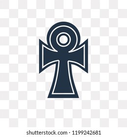 Ankh vector icon isolated on transparent background, Ankh transparency concept can be used web and mobile