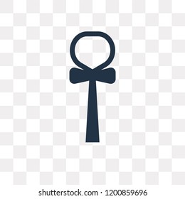 Ankh vector icon isolated on transparent background, Ankh transparency concept can be used web and mobile