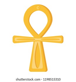 Ankh. Vector illustration of an ancient Egyptian cross