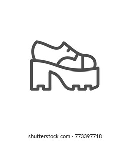 Ankle boot icon