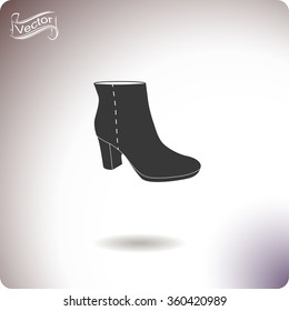 Ankle Boots vector icon.