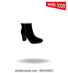 Ankle Boots vector icon.