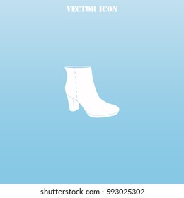 Ankle Boots vector  icon.