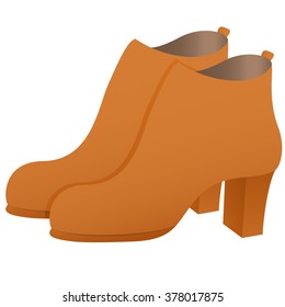 ankle boots - vector illustration