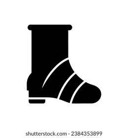 Ankle Brace Icon on White Background - Simple Vector Illustration