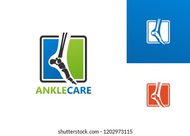 Ankle Care Logo Template Design Vector, Emblem, Design Concept, Creative Symbol, Icon