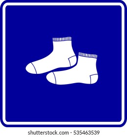 ankle crew socks sign