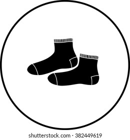 ankle crew socks symbol