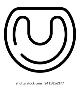 Ankle foot support icon outline vector. Orthopedic anatomy. Support bandage
