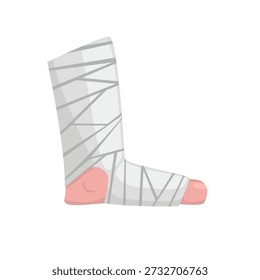 Ankle foot wrap vector illustration, foot wraps icon vector, foot and ankle guard vector image, stretchy foot support icon