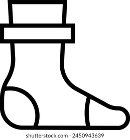 ankle icon. Thin linear style design isolated on white background