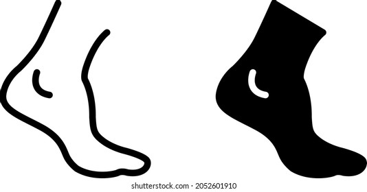 Ankle icon , Vector illustration