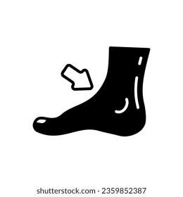 Ankle icon in vector. Illustration