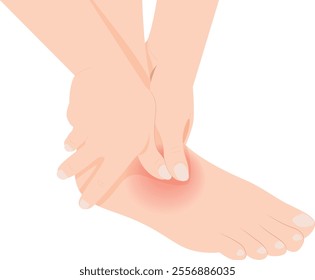 Ankle pain, people with leg and foot pain, ankles and bones