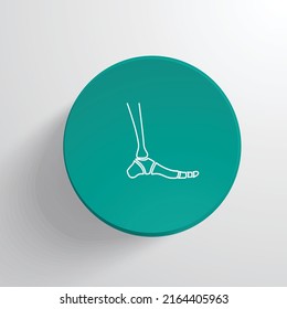 Ankle replacement icon vector design