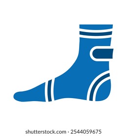 Ankle Support icon line vector illustration