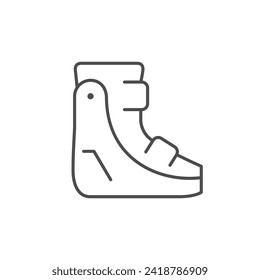 Ankle walker line outline icon