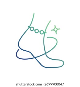 Icono de tobillera con fondo blanco Vector Ilustración de stock