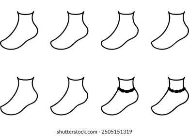 Anklet line art modern image celebrating the allure of elegant anklet