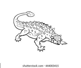 Ankylosaurus Stock Vector (Royalty Free) 444003415