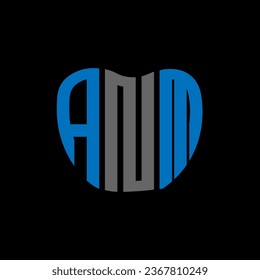 ANM Brief Logo kreatives Design. ANM einzigartiges Design.
