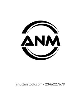 ANM Logo Design, Inspiration für eine einzigartige Identität. Modernes Eleganz und kreatives Design. Markieren Sie Ihren Erfolg mit dem Markieren dieses Logos.